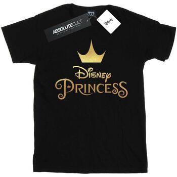Vêtements Femme T-shirts manches longues Disney Princess Crown Logo Noir
