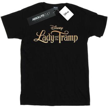 Vêtements Femme T-shirts manches longues Disney Lady And The Tramp Classic Logo Noir