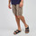 Vêtements Homme Shorts / Bermudas Oxbow Bermuda rayé ceinture intégrée ORPEK Vert