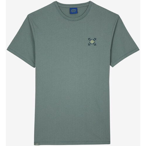 Vêtements Homme Chemise Imprimée P2cecilia Oxbow Tee shirt manches courtes graphique TABULA Vert