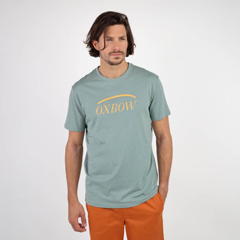 Vêtements Homme Chemise Imprimée P2cecilia Oxbow Tee shirt manches courtes graphique TALAI Vert
