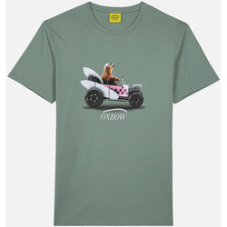 Vêtements Homme T-shirts manches courtes Oxbow Tee shirt manches courtes graphique TATAMI Vert