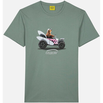 Vêtements Homme Soia & Kyo Oxbow Tee shirt manches courtes graphique TATAMI Vert