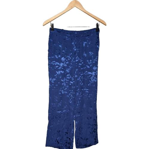 Vêlow-rise Femme Pantalons Pinko pantalon droit femme  34 - T0 - XS Bleu Bleu