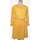 Vêtements Femme Robes courtes MICHAEL Michael Kors robe courte  34 - T0 - XS Jaune Jaune