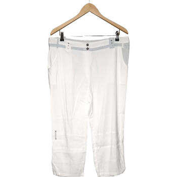 Vêtements Femme Pantalons Pause Cafe 48 - XXXL Blanc