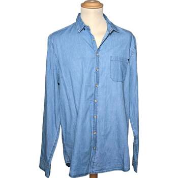 Vêtements Homme Chemises manches longues Izac 42 - T4 - L/XL Bleu