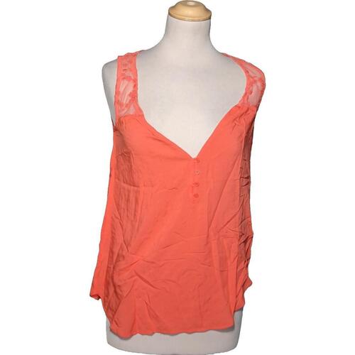 Vêtements Femme Débardeurs / T-shirts girls sans manche Naf Naf débardeur  34 - T0 - XS Orange Orange