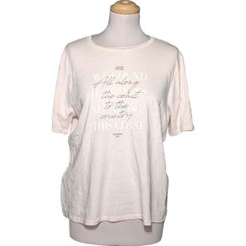 Vêtements Femme T-shirts Lulu & Polos Mango top manches courtes  40 - T3 - L Beige Beige
