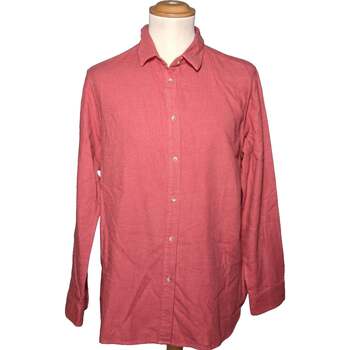 Vêtements Homme Chemises manches longues Uniqlo 42 - T4 - L/XL Rose