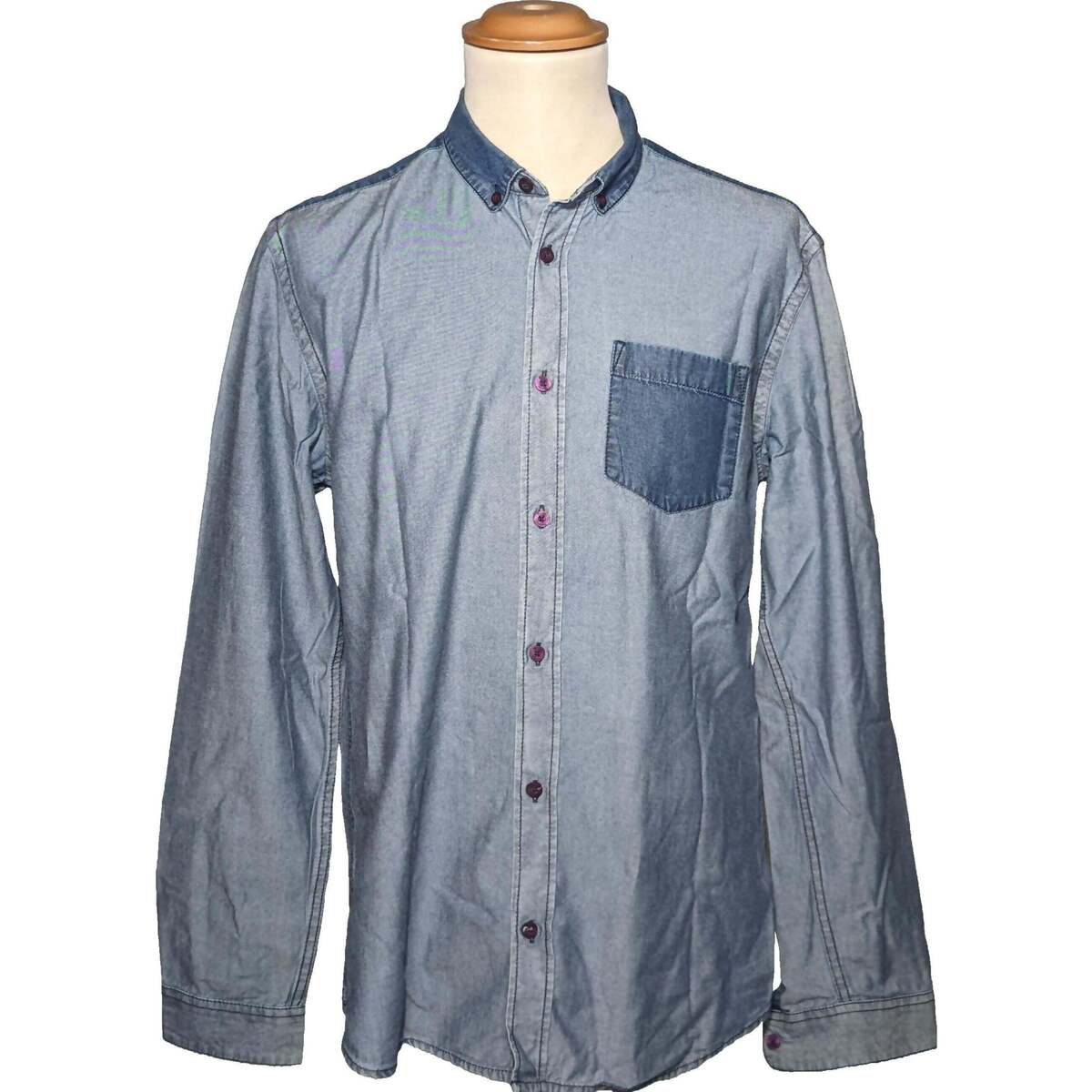 Vêtements Homme Chemises manches longues Jules 40 - T3 - L Bleu
