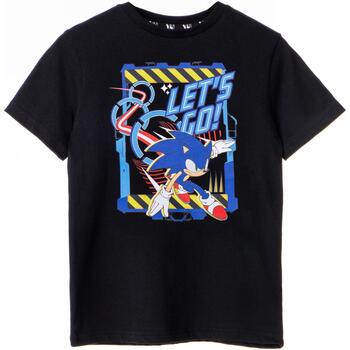 Vêtements Garçon T-shirts manches courtes Sonic The Hedgehog Let's Go! Noir