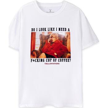 Vêtements Femme T-shirts manches courtes Yellowstone NS7529 Blanc
