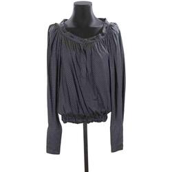 Vêtements Femme Débardeurs / T-shirts sans manche Yves Saint Laurent Blouse en coton Noir