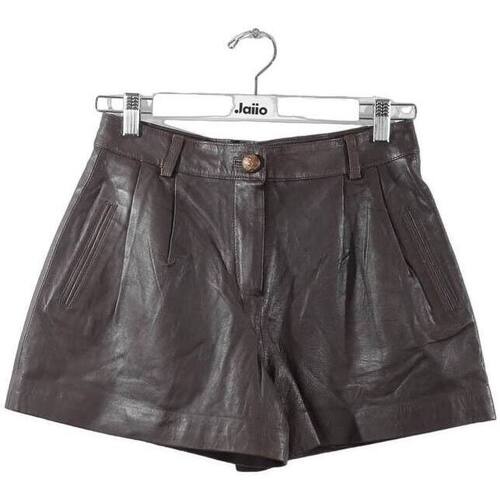 Vêtements Femme Shorts / Bermudas Claudie Pierlot Mini short en cuir Marron