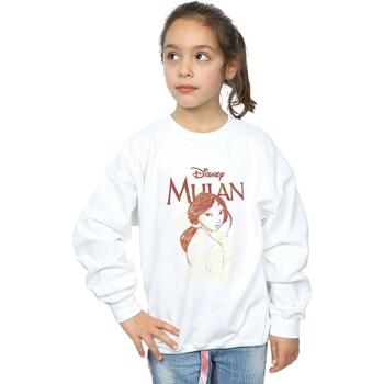 Vêtements Fille Sweats Disney Mulan Dragon Sketch Blanc