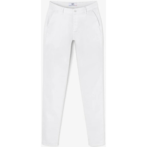 Vêtements Femme Pantalons Bottines / Bootsises Pantalon chino dyli5 blanc Blanc