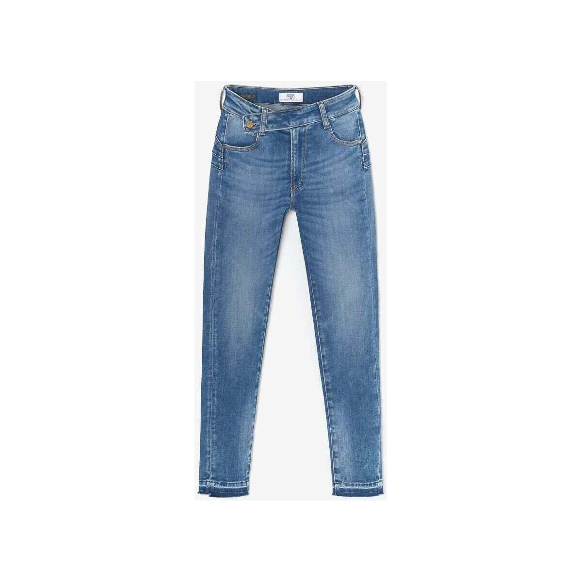 Vêtements Femme Jeans Show product Ice Drop Denim Jeans Donou pulp slim taille haute 7/8ème jeans bleu Bleu