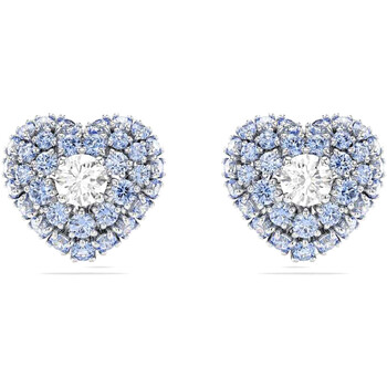 Montres & Bijoux Femme Boucles d'oreilles Swarovski Boucles d'oreilles  Hyperbola coeur bleu Blanc