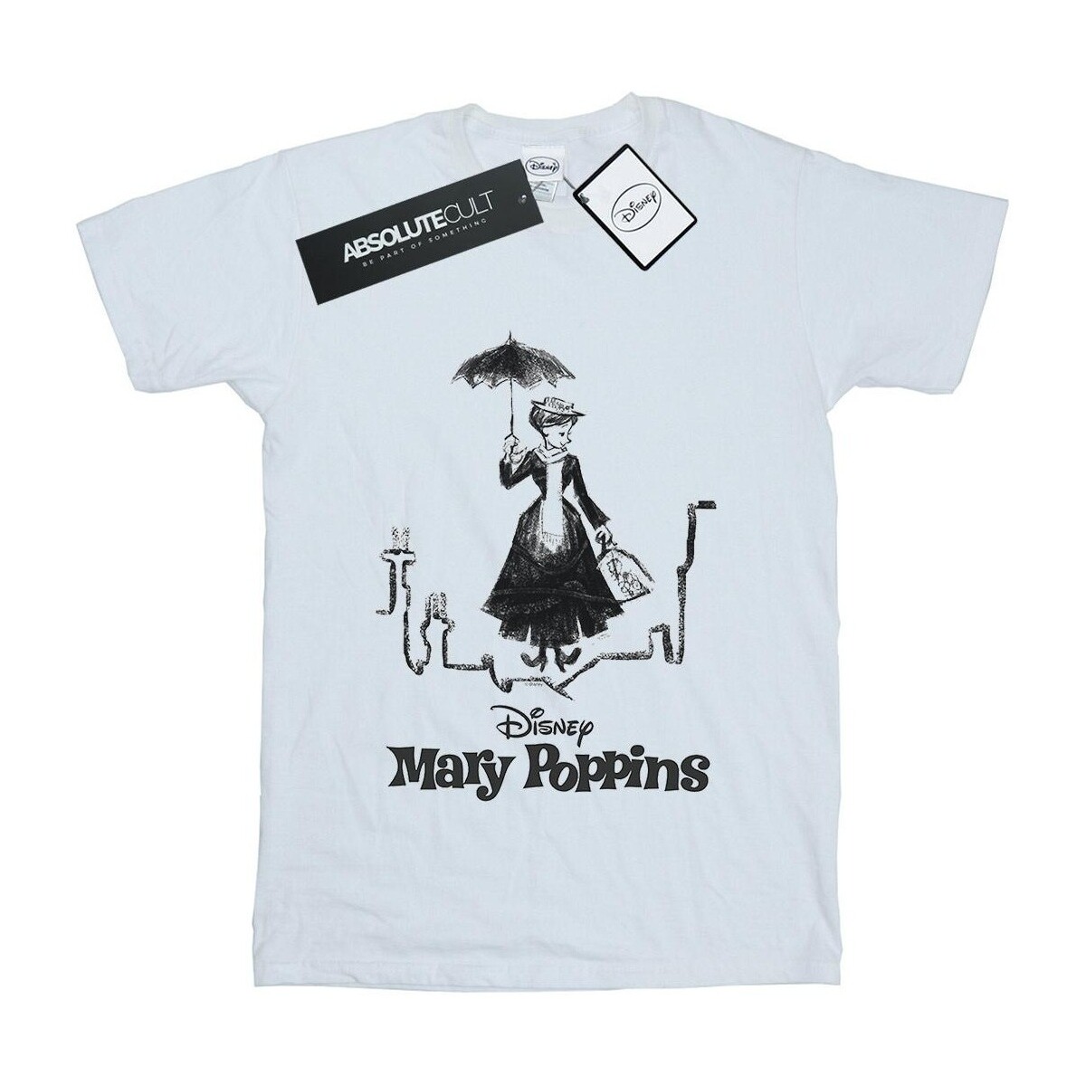 Vêtements Femme T-shirts manches longues Disney Mary Poppins Rooftop Landing Blanc