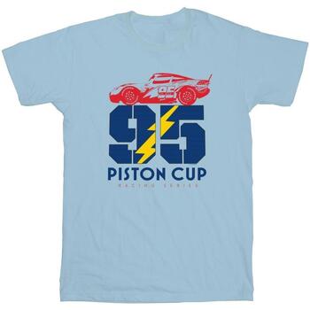 Vêtements Homme T-shirts manches longues Disney Cars Piston Cup 95 Bleu