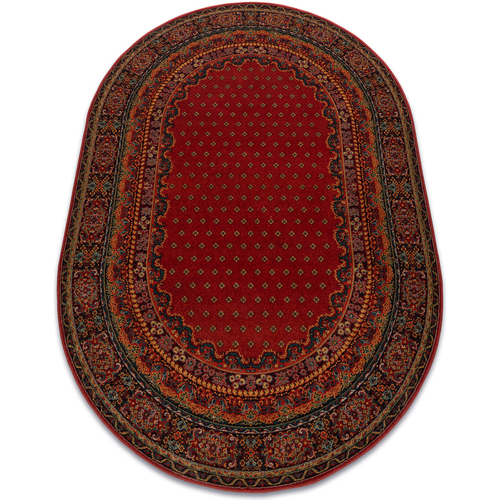 Maison & Déco Tapis Rugsx Tapis en laine POLONIA ovale BARON bourgogne 200x300 cm Rouge