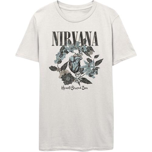 Vêtements T-shirts manches longues Nirvana RO340 Blanc