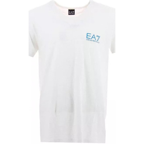 Vêtements Homme T-shirts & Polos Ea7 Emporio Armani embroidered Tee-shirt Blanc