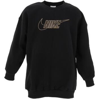 Vêtements Fille Sweats Nike mimics G nsw club flc bf crew ls shne Noir