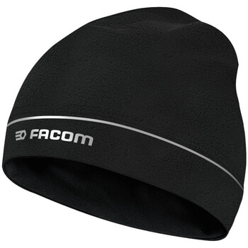 Accessoires textile Bonnets Facom Bonnet fin polaire avec bandes réfléchissantes et logo Noir