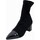 Chaussures Femme Boots Vernissage Femme Chaussures, Bottine, Tissu Extensible-20918 Noir