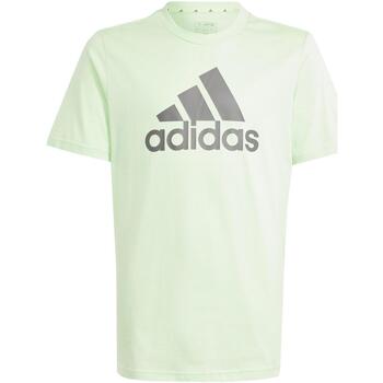 Vêtements Garçon T-shirts manches courtes week adidas Originals U bl tee Vert