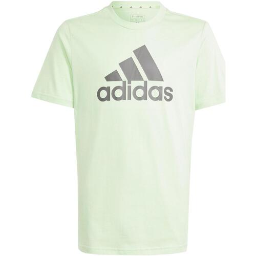 Vêtements Garçon T-shirts manches courtes adidas Originals U bl tee Vert