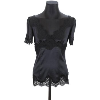 Vêtements Femme Vestes / Blazers D&G T-shirt en soie Noir