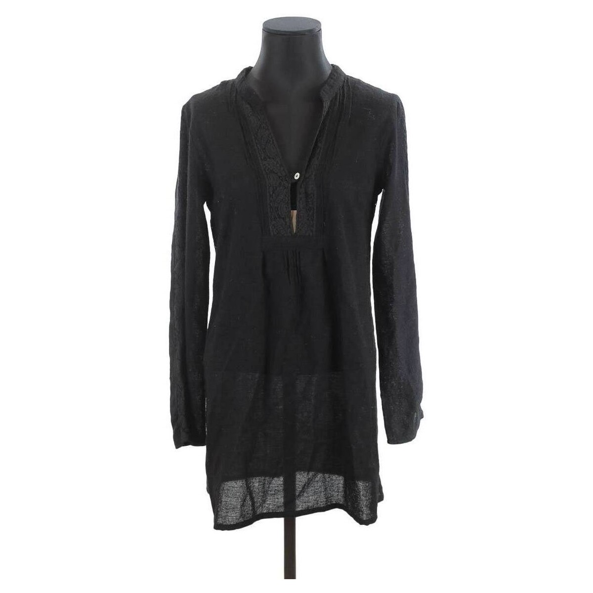 Vêtements Femme Oreillers / Traversins Robe en laine Noir
