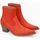 Chaussures Femme Bottines Freelance Simone 50 Rouge
