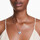 Montres & Bijoux Femme Colliers / Sautoirs Swarovski Collier  Hyperbola Coeur Cristal Bleu Blanc
