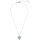 Montres & Bijoux Femme Colliers / Sautoirs Swarovski Collier  Hyperbola Coeur Cristal Bleu Blanc