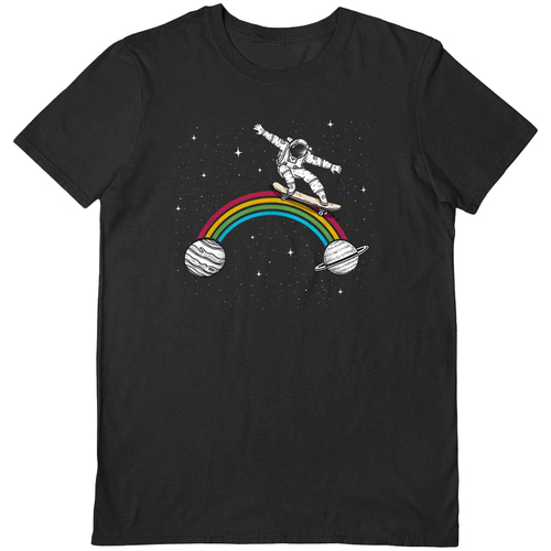 Vêtements T-shirts manches longues Spacey Gracey Space Skater Boy Noir