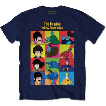 Vêtements T-shirts manches longues The Beatles Yellow Submarine Bleu