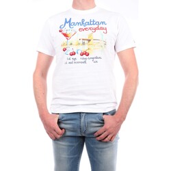 Vêtements Homme T-shirts manches courtes Mc2 Saint Barth TSHM001-MNDR1N Blanc