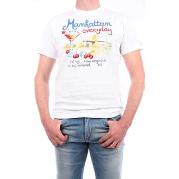 Vêtements Homme T-shirts manches courtes Tableaux / toiles TSHM001-MNDR1N Blanc