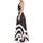 Vêtements Femme Robes courtes Lanacaprina 9306 NERO/GESSO