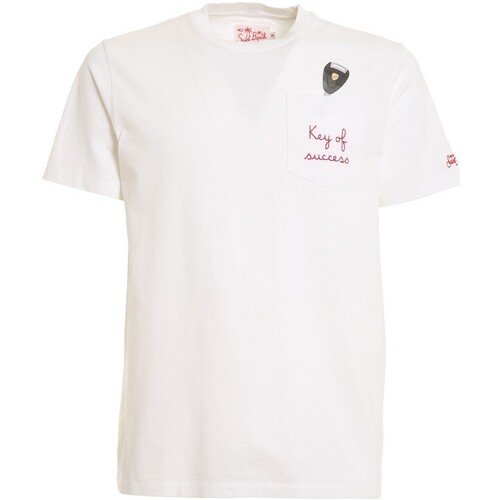 Vêtements Homme T-shirts manches courtes Bouts de canapé / guéridons AUS0001-07134D Blanc