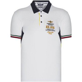 Vêtements Homme T-shirts manches courtes Aeronautica Militare PO1677P199 Blanc
