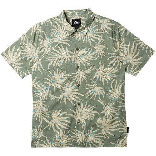 Vêtements Homme Chemises manches courtes Quiksilver Beach Club Casual Vert