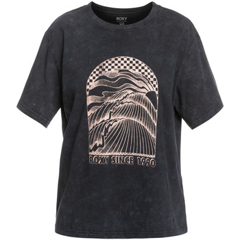 Vêtements Fille T-shirts manches courtes Roxy Moonlight Sunset Noir