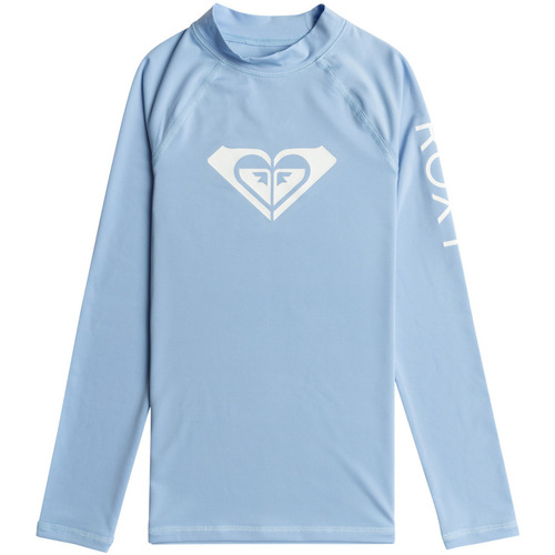 Vêtements Fille T-shirt Manches Longues Roxy Whole Hearted Bleu