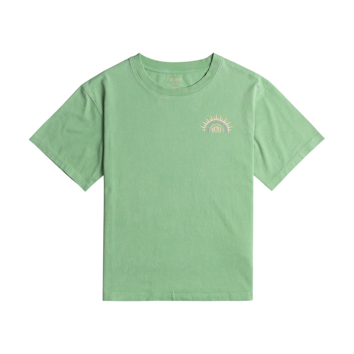 Vêtements Fille T-shirts manches courtes Roxy Gone To California Vert