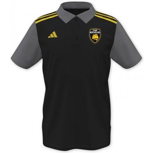 Vêtements T-shirts & Polos voetbal adidas Originals POLO STADE ROCHELAIS AEROREADY Noir